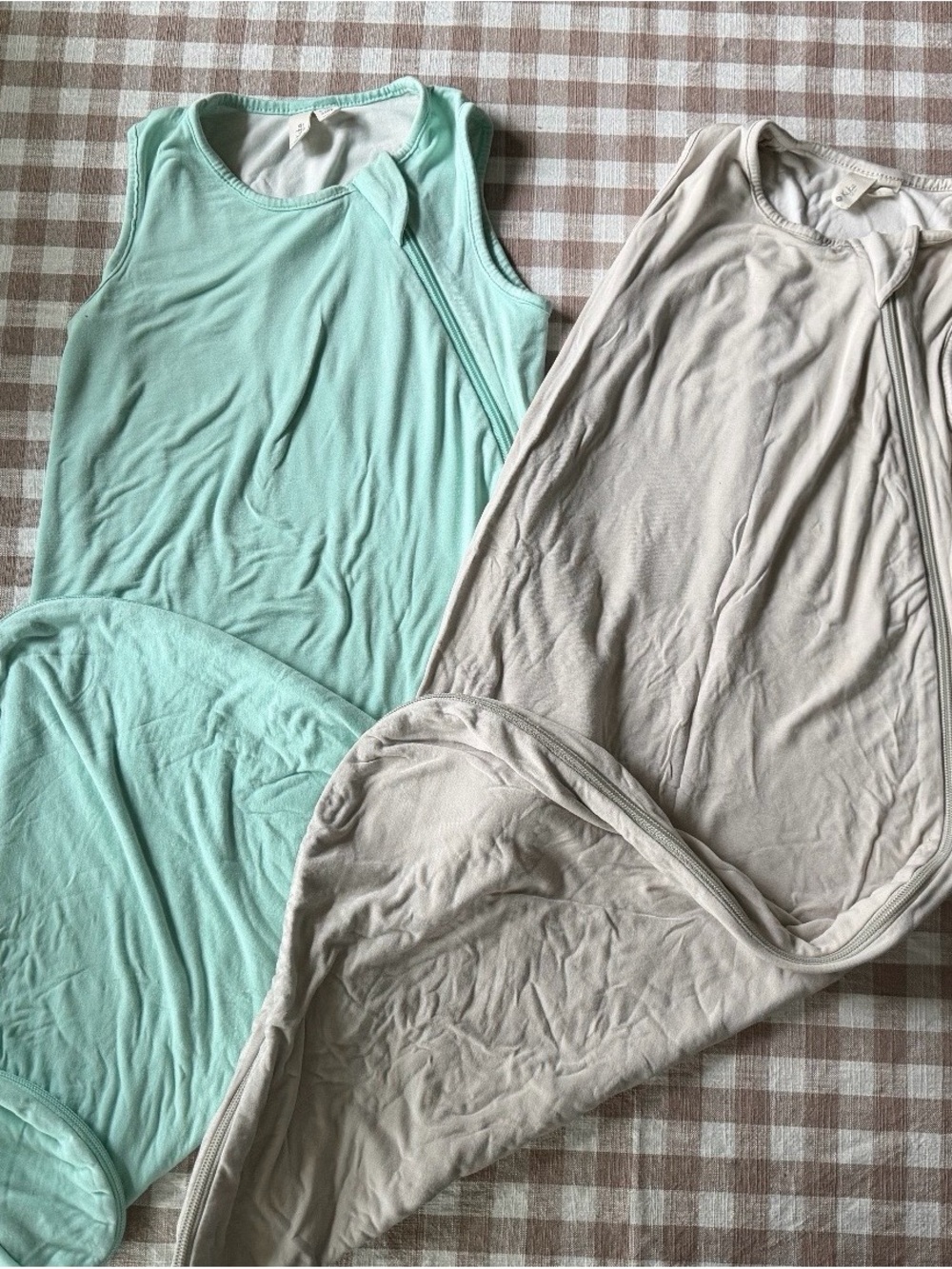 Kyte BABY Mint and Light Gray 2-Pack Sleep Sacks